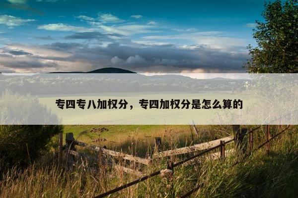 专四专八加权分，专四加权分是怎么算的