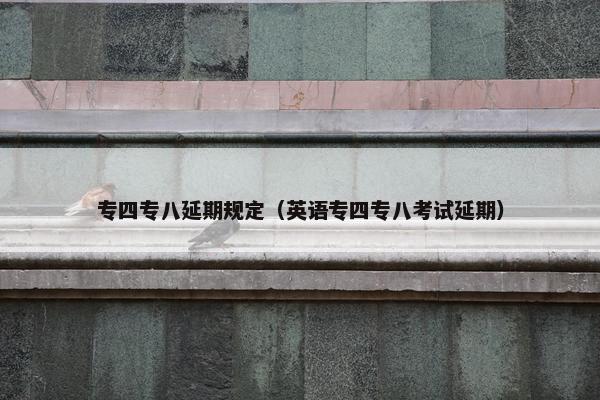 专四专八延期规定（英语专四专八考试延期）