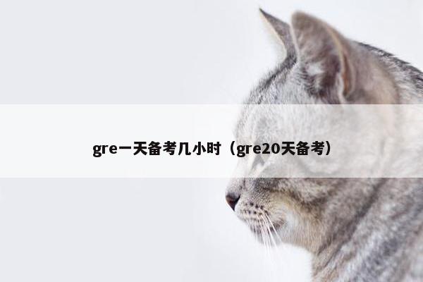 gre一天备考几小时（gre20天备考）