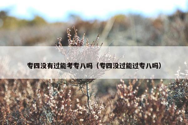 专四没有过能考专八吗（专四没过能过专八吗）