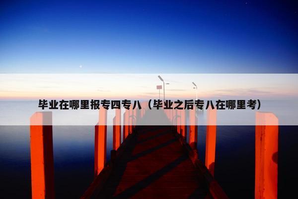 毕业在哪里报专四专八（毕业之后专八在哪里考）