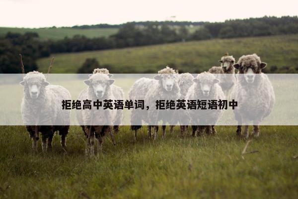 拒绝高中英语单词，拒绝英语短语初中