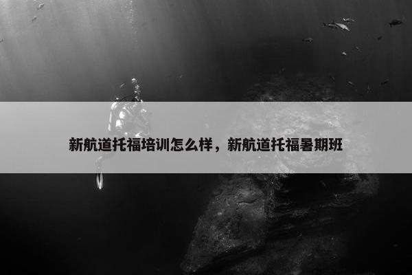 新航道托福培训怎么样，新航道托福暑期班