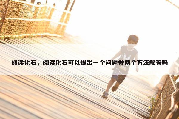 阅读化石，阅读化石可以提出一个问题并两个方法解答吗