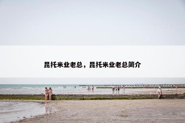 昆托米业老总，昆托米业老总简介