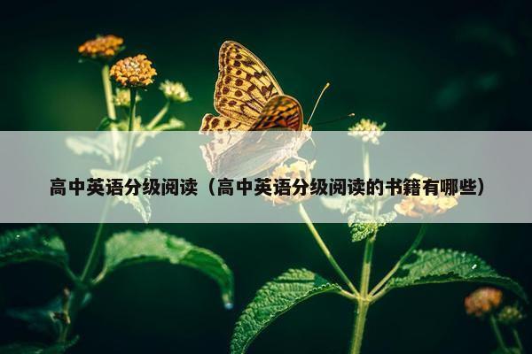 高中英语分级阅读（高中英语分级阅读的书籍有哪些）