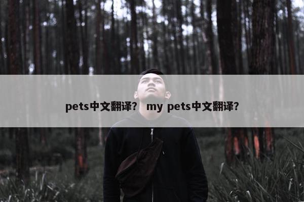 pets中文翻译？ my pets中文翻译？