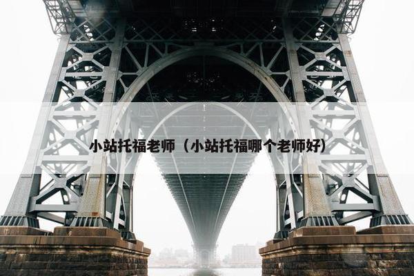 小站托福老师（小站托福哪个老师好）