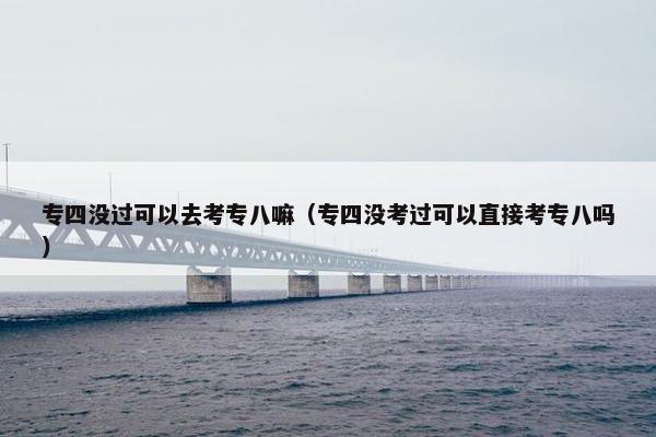 专四没过可以去考专八嘛（专四没考过可以直接考专八吗）