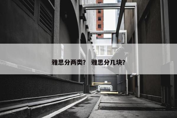 雅思分两类？ 雅思分几块？