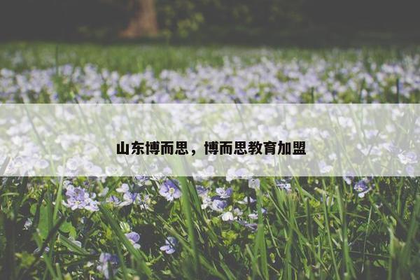 山东博而思，博而思教育加盟