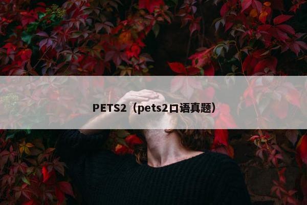 PETS2(pets2口语真题)
