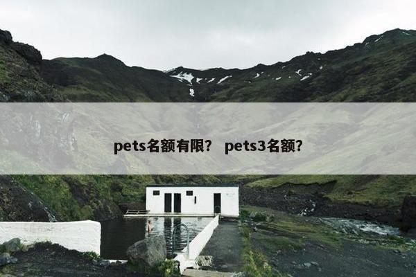 pets名额有限? pets3名额?