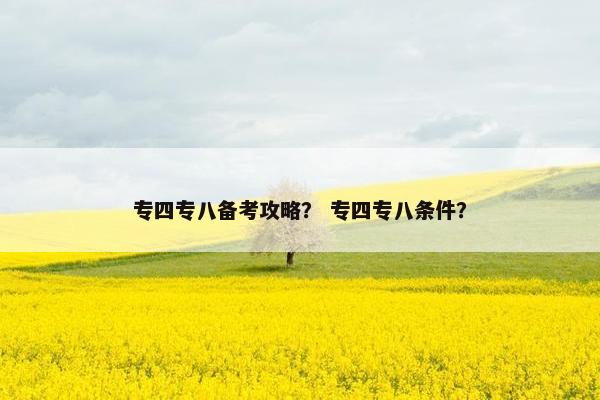 专四专八备考攻略? 专四专八条件? 专四专八备考攻略? 专四专八条件?