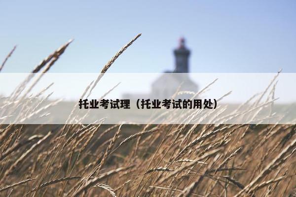 托业考试理(托业考试的用处)