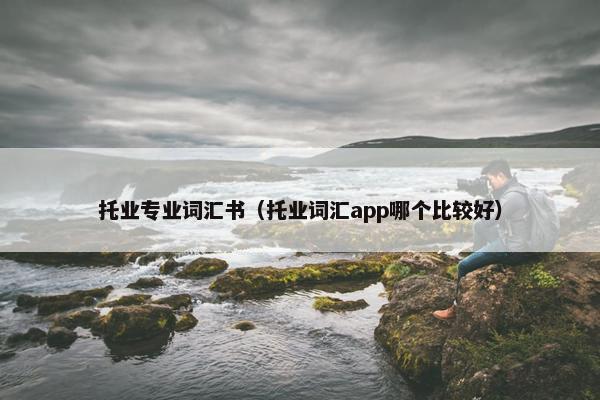 托业专业词汇书（托业词汇app哪个比较好）