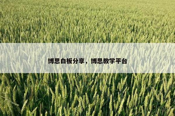 博思白板分享,博思教学平台
