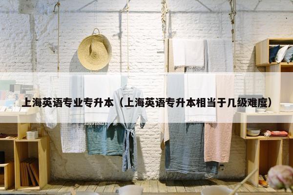 上海英语专业专升本(上海英语专升本相当于几级难度) 上海英语专业专升本(上海英语专升本相当于几级难度)