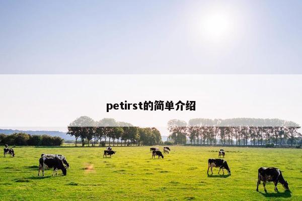 petirst的简单介绍