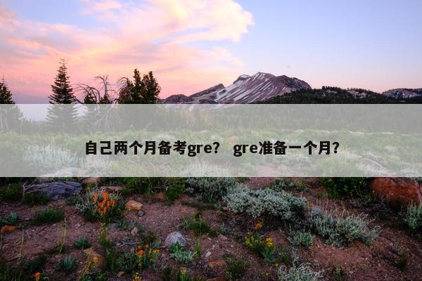 自己两个月备考gre？ gre准备一个月？