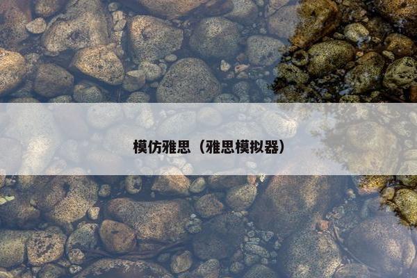 模仿雅思(雅思模拟器)