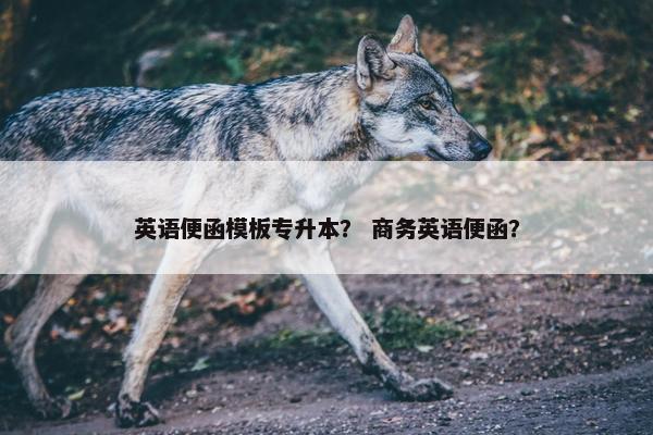 英语便函模板专升本? 商务英语便函?