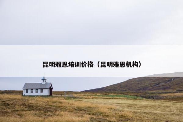 昆明雅思培训价格(昆明雅思机构)